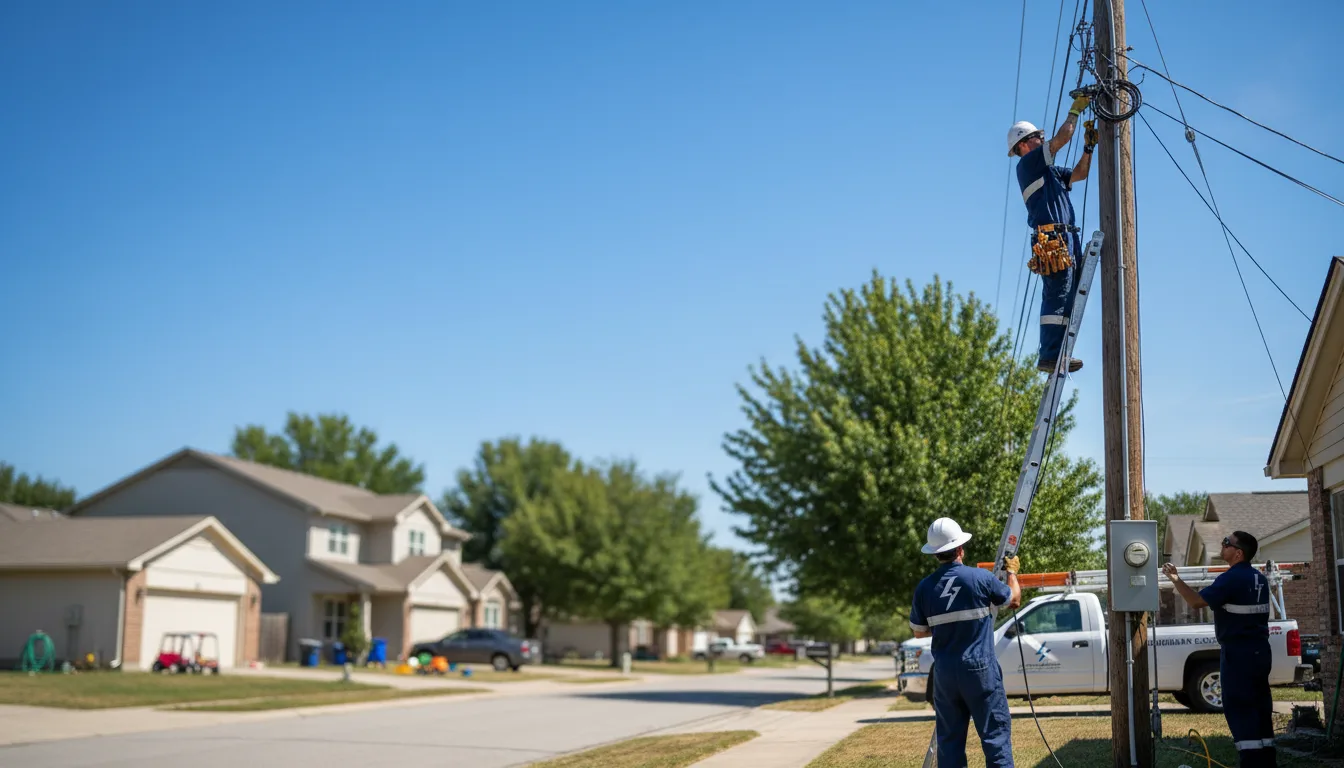 Residential electrician providing installation services in Lyles, TN